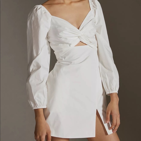 Mare Mare x Anthropologie Twist Front Mini Dress - Picture 1 of 7